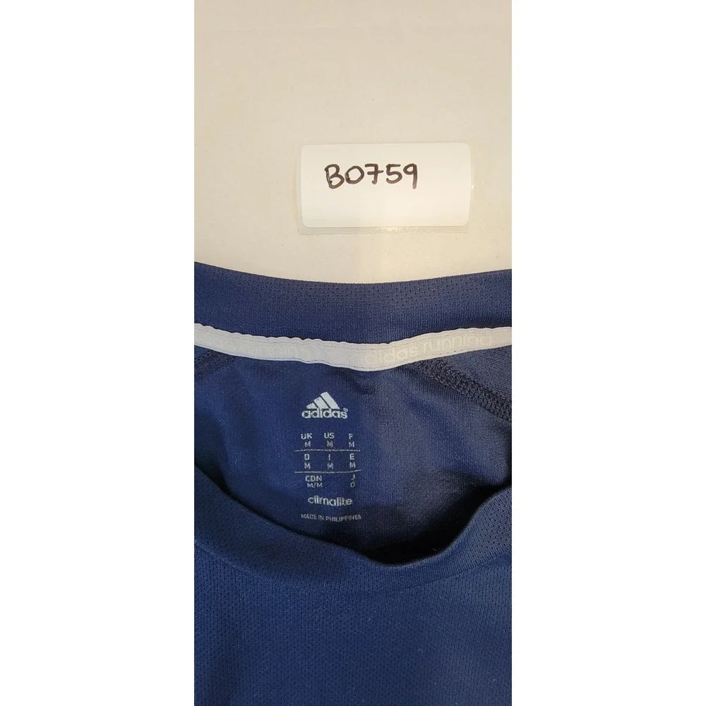 Adidas Climalite Navy Blue‎ Long Sleeve Athletic Shirt Men's Size Medium